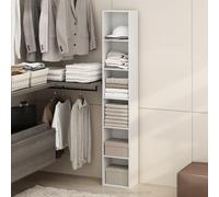 Furinno Cubicle Rangement de Placard 6 Niveaux, étagères Ouvertes, Blanc