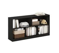 Furinno Daly Bibliothèque Horizontale 5 Cases, 2 Niveaux, Étagère, Organiseur De Rangement, Largeur 47, Espresso