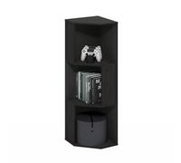 Furinno ECON Étagère d'angle à 3 Niveaux pour Livres - Étagère de Rangement sur Pied - Étagère Cube pour Organisation et Rangement - pour Salon, Bureau à Domicile - Expresso foncé