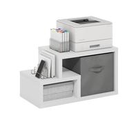 Furinno ECON, Étagère d'angle, Étagère d'angle À 4 Niveaux, Rangement, Présentoir Bibliothèque, Rangement, Salon/Bureau, Expresso