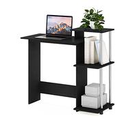 Furinno Efficient Home Bureau pour D'ordinateur Portable, Americano/Acier Inoxydable