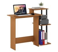 Furinno Efficient Home Bureau pour D'ordinateur Portable, Cerisier Clair/Noir