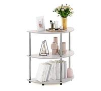 Furinno Frans Turn-N-Tube Tableau Console Demi-Ronde, Chêne Blanc