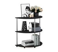 Furinno Frans Turn-N-Tube Tableau Console Demi-Ronde, Chêne Noir