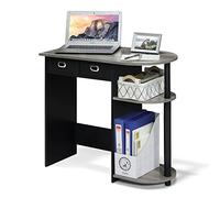 Furinno Go Green Home Table d'Ordinateur Portable, French Oak Grey Black, One Size