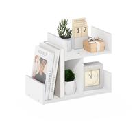 Furinno HERMITE Rangement Et Accessoires De Bureau, Étagère De Rangement pour Fournitures Et Accessoires, Blanc