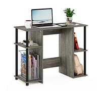 Furinno JAYA Bureau D'étude Compact pour Ordinateur, Chêne Français/Noir
