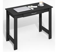 Furinno Jaya Bureau Gaming avec Tiroir, Bureau d’Écriture, Bureau de pour Home Office, Salle d’Étude, Dortoir, Chambre, Darkwood