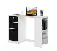 Furinno Jaya Bureau Gaming pour Ordinateur, Idéal pour Le Bureau À Domicile, La Salle D'Étude, La Chambre D'Étudiant Ou La Chambre À Coucher, Blanc.