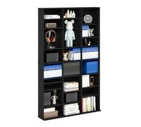 Furinno Jaya Étagère À DVD, Étagère À CD À 24 Niveaux, Meuble De Rangement Multimédia 8 x 3 Compartiments pour DVD, pour Salon Ou Bureau, Style Américain