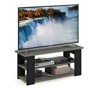 Furinno JAYA Meuble TV pour Centre de Divertissement Jusqu'à 55 pouces, Chêne Français/Noir