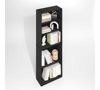 Furinno Jaya Simply Home Bibliothèque réglable à 5 Niveaux, Bois foncé