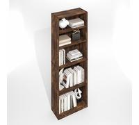 Furinno Jaya Simply Home Bibliothèque réglable à 5 Niveaux, chêne ambré