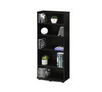 Furinno JAYA Tour de Stockage Multimédia à 4 Niveaux, Espresso, Expresso