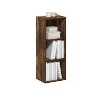 Furinno Luder Bibliothèque À 3 Cubes, 23,6 X 30,5 X 80 Cm, pour Salon, Chambre, Bureau, Pin Ambré