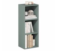 Furinno Luder Bibliothèque À 3 Cubes, 23,6 X 30,5 X 80 Cm, pour Salon, Chambre, Bureau, Vert Sauge