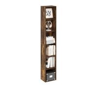Furinno Luder Bibliothèque à 6 Niveaux avec étagères Ouvertes, Pin Ambré