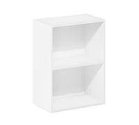 Furinno Luder Bibliothèque/étagère de Rangement 2 étages, Blanc, 2-Tier