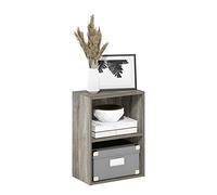 Furinno Luder Bibliothèque/étagère de Rangement 2 étages, Chêne français, 2-Tier