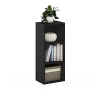 Furinno Luder Bibliothèque Étagère de Rangement Cubes à 3 Étages, Bois Noir