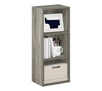 Furinno Luder Bibliothèque Étagère de Rangement Cubes à 3 Étages, Chêne Français