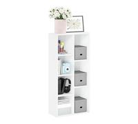 Furinno Luder Bibliothèque Etagère de Rangement Ouverte à 7 Cubes, Blanc