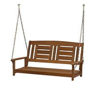 Furinno LY409SC Tioman Hardwood Balançoire Suspendue avec Chaîne, Naturel, Bois