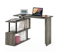 Furinno Moore Bureau D'Ordinateur Gaming pour Bureau À Domicile Ou Chambre, Chêne Français.