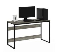 Furinno Moretti Computer Desk, Gaming Desk, Office Desk, 52 Width, for Home Office, Gaming, Study, Grey Oak