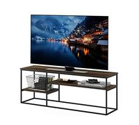 Furinno Moretti Style de Vie Moderne Meuble TV pour Téléviseur, Engineered Wood, Noyer Columbia, 152,4 (L) x 55,6 (H) x 40,6 (P) cm