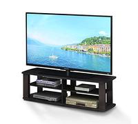 Furinno Nelly Meuble TV pour Centre de Divertissement Jusqu'à 49 pouces, Noyer Foncé