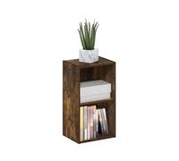 Furinno Pasir Bibliothèque Etagère de Rangement Ouverte Cubes à 2 Étagès, Pin Ambré