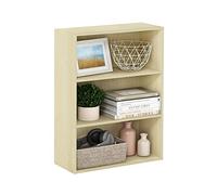 Furinno PASIR Étagère, Bibliothèque À 3 Niveaux, Étagères De Rangement, 24,6 X 60,2 X 80 Cm, pour Salon, Chambre, Bureau, Érable