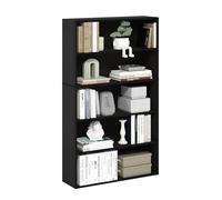 Furinno PASIR Étagère, Bibliothèque À 5 Niveaux avec Étagère Ouverte, 9,4 X 31,5 X 52,7 Cm, pour Salon, Chambre, Bureau, Couleur Expresso.