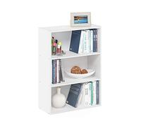 Furinno Pasir Etagère Ouverte à 3 Niveaux, Blanc uni