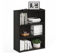 Furinno Pasir Etagère Ouverte à 3 Niveaux, Bois Noir