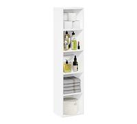 Furinno Pasir Étagère ouverte à 5 niveaux, Blanc, 5-Tier Cube