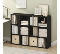 Furinno PELLI Bibliothèque, étagère à 12 Cases, Meuble de Rangement cubique, 29,7 x 120,9 x 91,4 cm, pour Salon, Chambre, Bureau à Domicile, Espresso