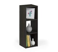 Furinno Pelli Cubique Armoire de Rangement, 3x1, Espresso, Bois, Expresso, One Size
