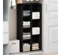 Furinno Reed Organisateur de Placard 7 Cubes, étagères Ouvertes pour Dressing, Chambre, Salon, Bois Noir