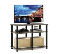 Furinno Romain Meuble TV jusqu'à 40", Engineered Wood, Chêne Français/Noir, 39,6 (D) x 80 (W) x 57,9 (H) cm