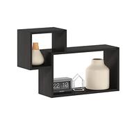 Furinno Rossi Interweave Lot de 3 étagères murales flottantes décoratives Motif Expresso, Espresso