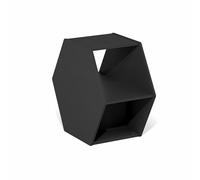 Furinno Simple Design Table Basse, Table Basse hexagonale Moderne avec étagère Ouverte, Table d'appoint Verticale ou Horizontale, pour Salon, Chambre, Bureau, Style américain