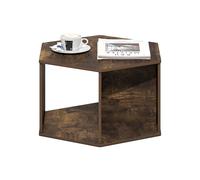 Furinno Simple Design Table Basse, Table Basse hexagonale Moderne avec étagère Ouverte, Table d'appoint Verticale ou Horizontale, pour Salon, Chambre, Bureau, pin ambré