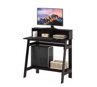 Furinno Simplistic Bureau d'Ordinateur A Frame, Noyer Foncé, Bois, Regular