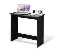 Furinno Simplistic Bureau d'Ordinateur, Bois, Walnut/Black, Taille Unique, Noyer Columbia, One Size
