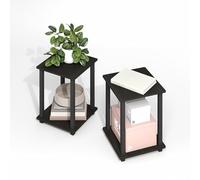 Furinno Simplistic Lot de 2 Tables Bout de canapé Noir Expresso/Noir