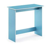 Furinno Simplistic Table d'Étude, Bleu Clair/Blanc, Bois, One Size