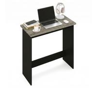 Furinno Simplistic Table d'Étude, Chêne Français Gris/Noir, One Size | Petit bureau, pour bureau à domicile, chambre, salle d'étude, dortoir
