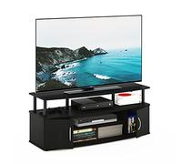 Furinno Support pour Téléviseur Jusqu'à 50 Pouces, Bois, Noir, Taille Unique, dense, Marron